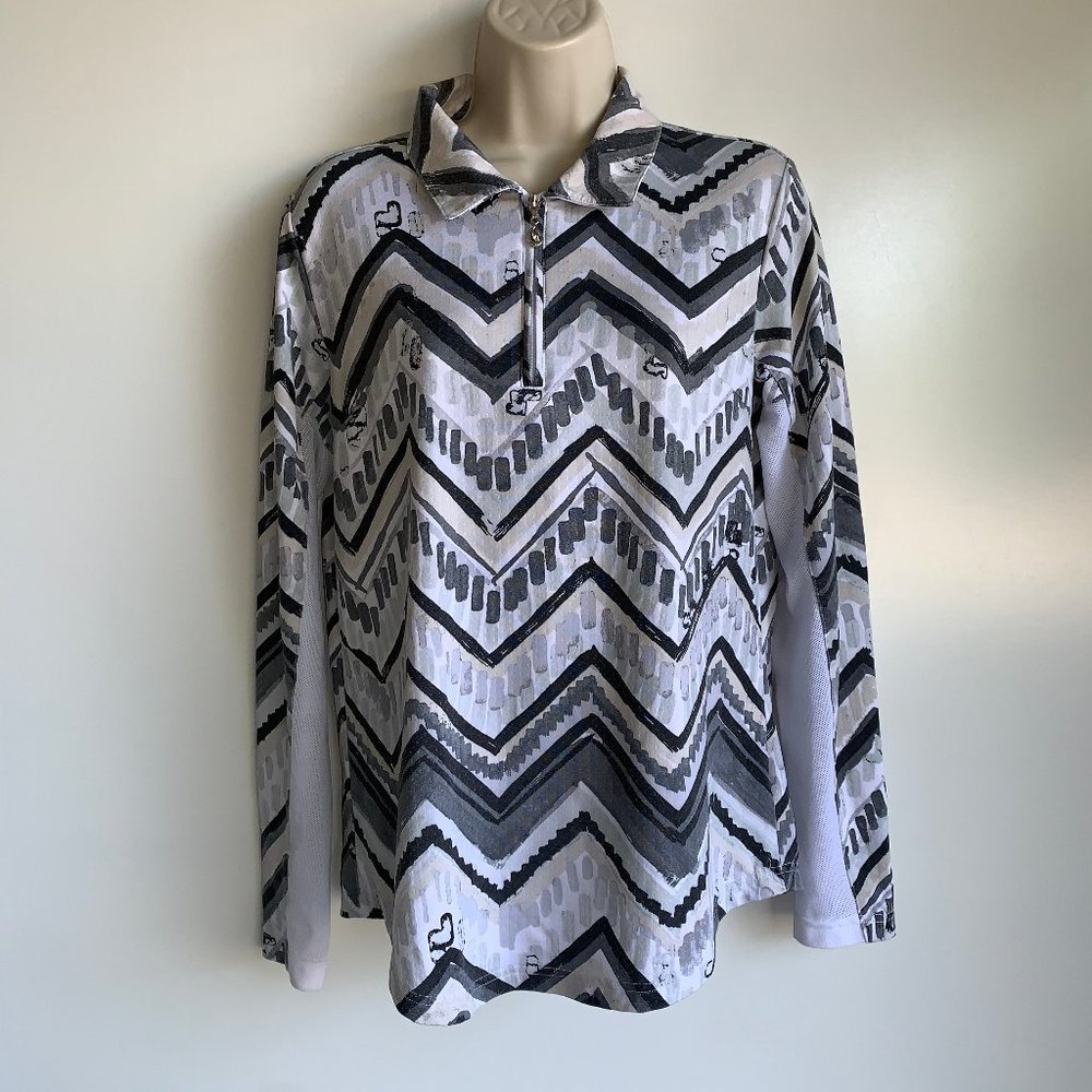 San Soleil 1/4 Zip Golf Sun Top Medium